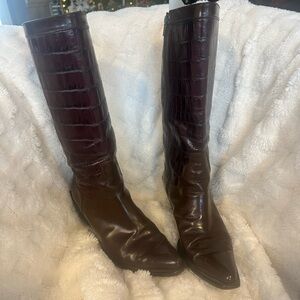 Vero Cuoio Tan Leather Heeled Boots